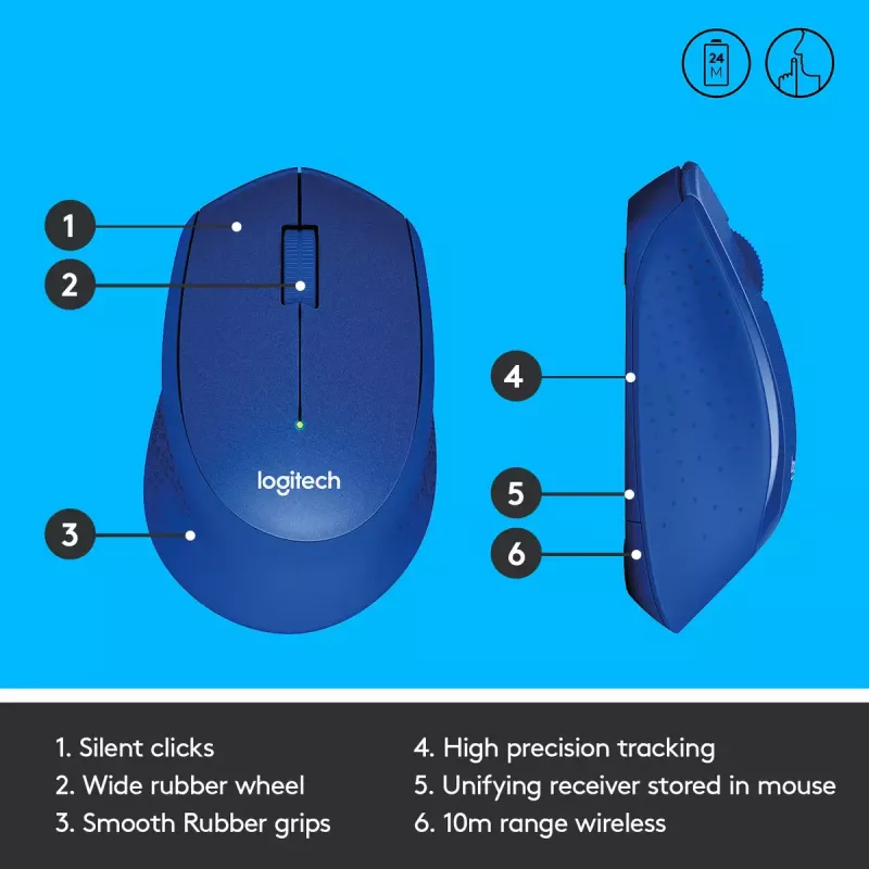 Ποντίκι Logitech M330 SILENT PLUS RF Wireless