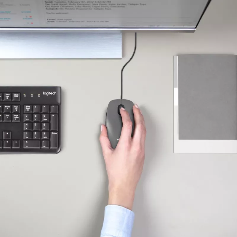 LOGITECH Ποντίκι M100 - USB - Μαύρο