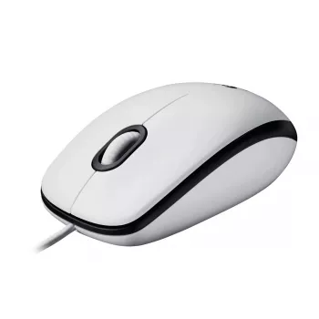 LOGITECH M100 Ποντίκι, πλήρους μεγέθους, δεξιόχειρο και αριστερόχειρο, οπτικό, 3 κουμπιά, ενσύρματο, USB