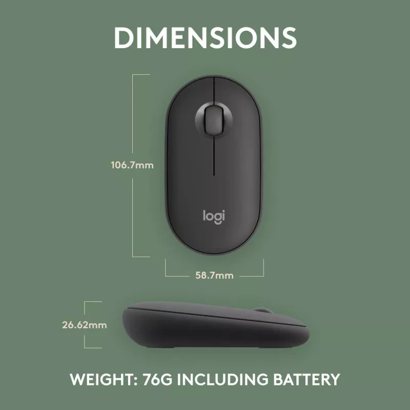 Ποντίκι Logitech M350S μαύρο USB οπτικό ασύρματο