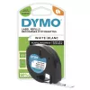 DYMO Μάρκας LetraTag Πλαστικές Ετικέτες | 12 mm x 4 m Ρολό | Μαύρη Εκτύπωση σε Λευκές Ετικέτες | Αυτοκόλλητες Ετικέτες Πολλαπλών Χρήσεων για Εκτυπωτές Ετικετών LetraTag | 1 τεμ.