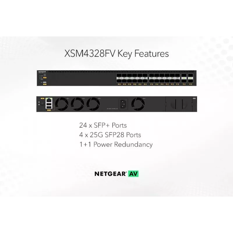 Managed Switch NETGEAR M4350-24F4V L3 1U Μαύρο 680 Gbit/s