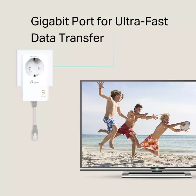 TP-Link TL-PA7017P PowerLine adapter δικτύου 1000 Mbit/s Ethernet LAN λευκό 1 τεμ.