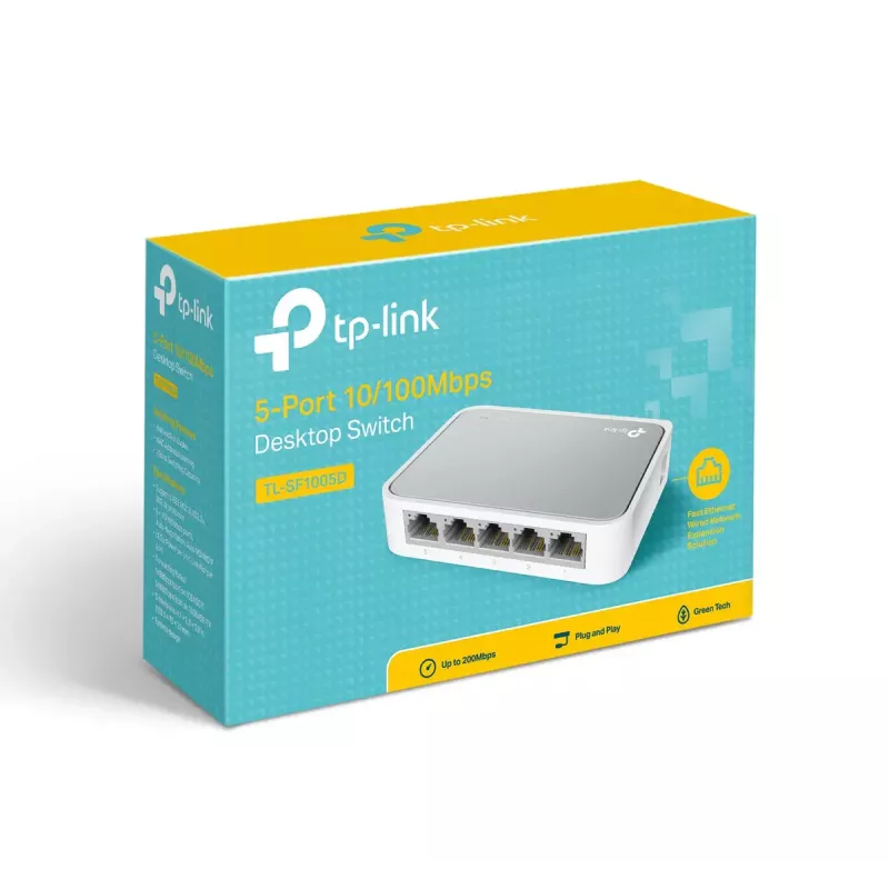 Επιτραπέζιος switch TP-Link TL-SF1005D 5 θυρών 10/100Mbps (TL-SF1005D)