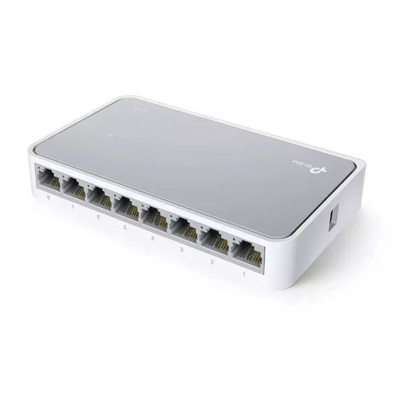 TP-Link TL-SF1008D Unmanaged Fast Ethernet (10/100) λευκό