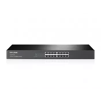 TP-Link 16-Port 10/100Mbps Rackmount Δικτυακό Switch, Unmanaged, Fast Ethernet (10/100), Rackmontage, 1U