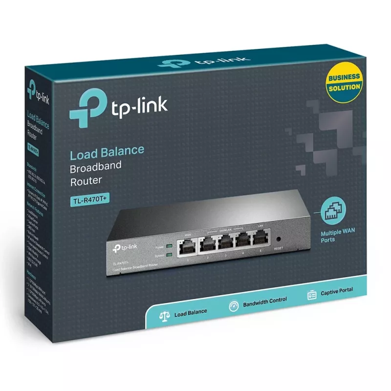 TP-Link Load Balance Broadband Router, Ethernet WAN, Fast Ethernet, Μαύρο
