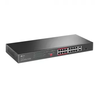 TP-Link 16-Port 10/100 Mbps + 2-Port Gigabit Rackmount PoE Switch με 16-Port PoE+