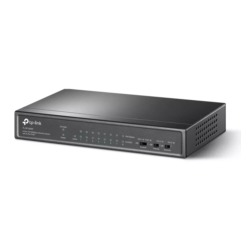 TP-Link 9-Port 10/100Mbps Desktop Switch με 8-Port PoE+