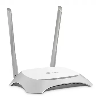 TP-Link TL-WR840N Wireless Router Fast Ethernet Single-Band (2,4 GHz) Γκρι, Λευκό