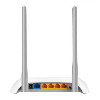 TP-Link TL-WR840N Wireless Router Fast Ethernet Single-Band (2,4 GHz) Γκρι, Λευκό