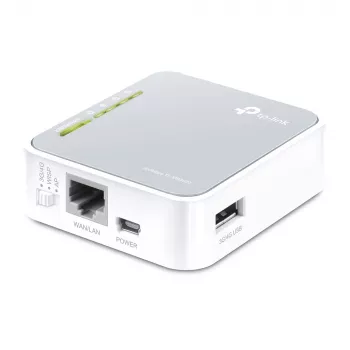 TP-Link TL-MR3020 WLAN Router Fast Ethernet Single-Band (2,4 GHz) 4G Ασημί, Λευκό