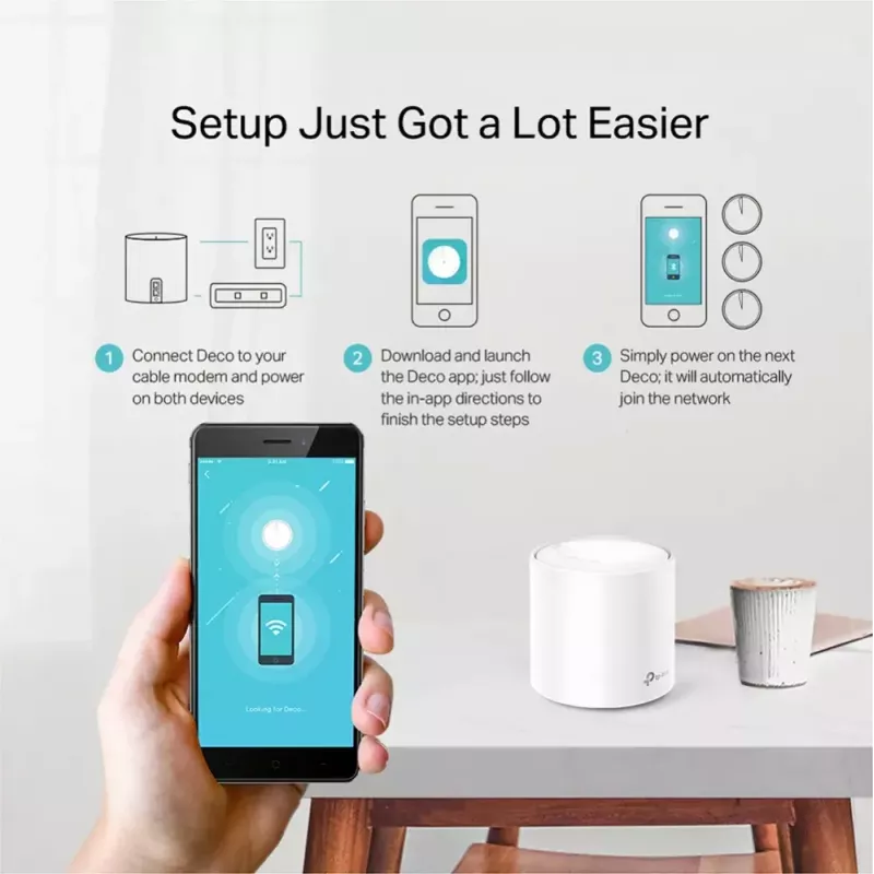 TP-Link AX1800 Whole Home Mesh Wi-Fi 6 System, συσκευασία 3 τεμ.