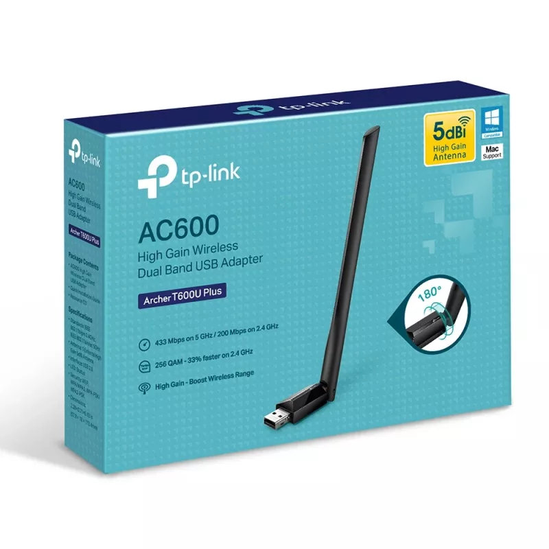TP-Link AC600 High Gain Wireless Dual Band USB Adapter