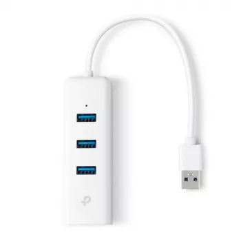 TP-Link UE330 βάση φορητού υπολογιστή/πολλαπλών θυρών ενσύρματο USB 3.2 Gen 1 (3.1 Gen 1) Type-A λευκό