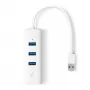 TP-Link UE330 βάση φορητού υπολογιστή/πολλαπλών θυρών ενσύρματο USB 3.2 Gen 1 (3.1 Gen 1) Type-A λευκό
