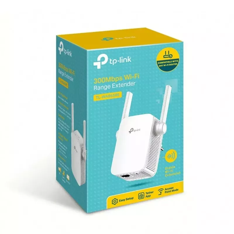 TP-Link TL-WA855RE επέκταση δικτύου πομποδέκτης δικτύου λευκό 10, 100 Mbit/s
