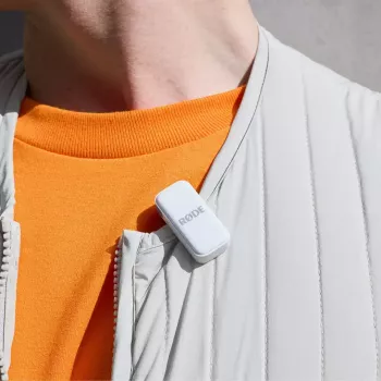 Ασύρματο σύστημα μικροφώνου Rode Wireless Micro Lightning – παγκατευθυντικό, 48 kHz/24-Bit, μπαταρία 7 h, εμβέλεια 100 m, λευκό