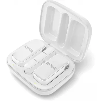 Ασύρματο σύστημα μικροφώνου Rode Wireless Micro Lightning – παγκατευθυντικό, 48 kHz/24-Bit, μπαταρία 7 h, εμβέλεια 100 m, λευκό