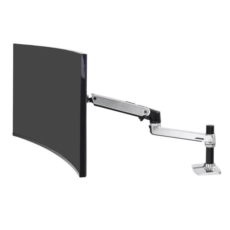 Βραχίονας γραφείου Ergotron LX για οθόνη LCD, γυαλισμένο αλουμίνιο