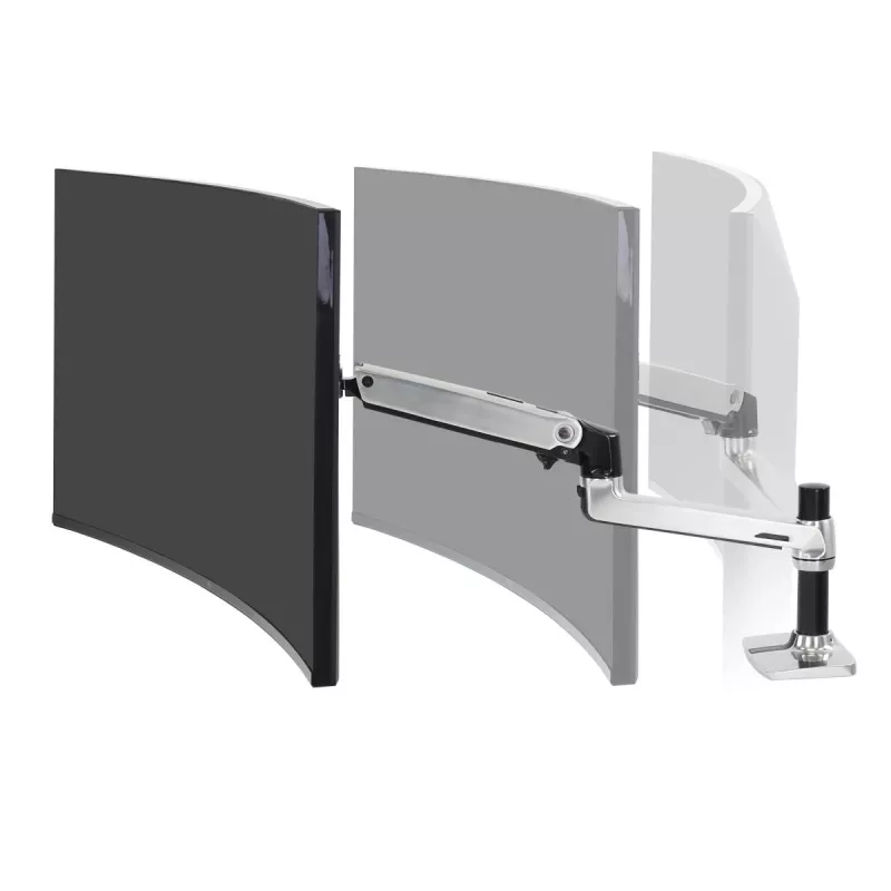Βραχίονας γραφείου Ergotron LX για οθόνη LCD, γυαλισμένο αλουμίνιο