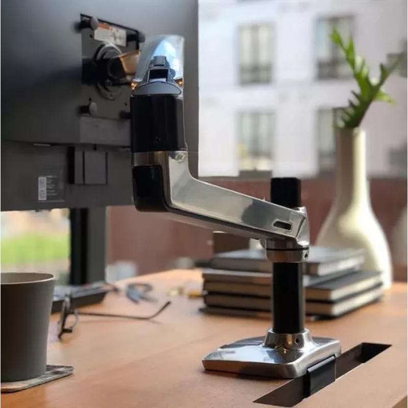 Βραχίονας γραφείου Ergotron LX για οθόνη LCD, γυαλισμένο αλουμίνιο