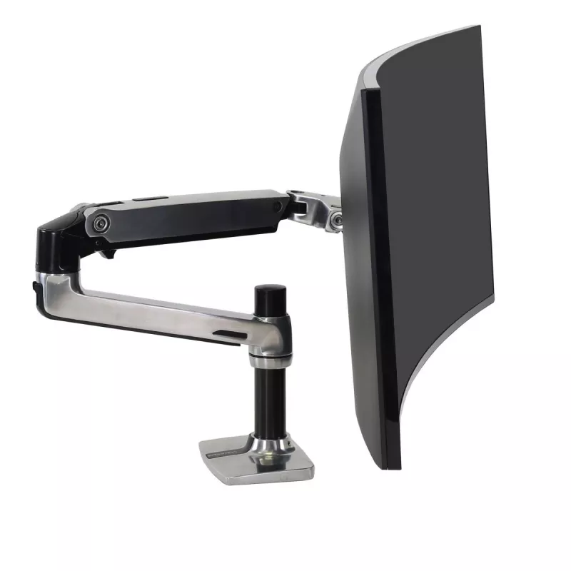 Βραχίονας γραφείου Ergotron LX για οθόνη LCD, γυαλισμένο αλουμίνιο