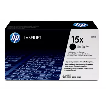 Γνήσιος τόνερ HP 15X High Yield LaserJet μαύρο, 3500 σελίδες, μαύρο, 1 τεμ.