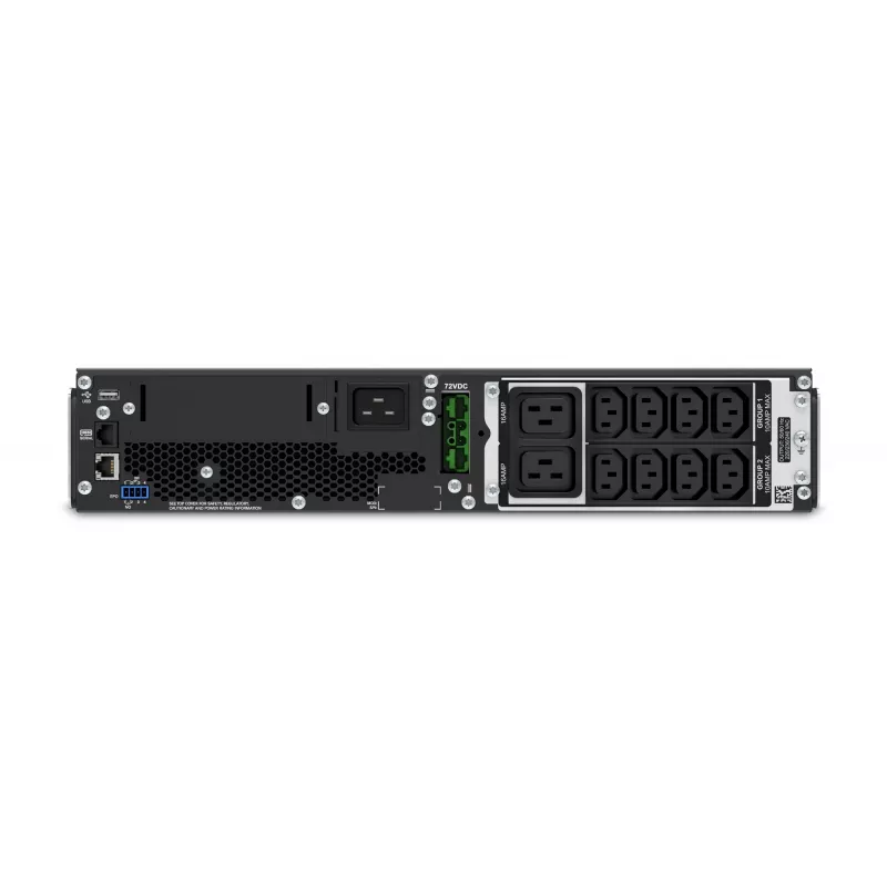 APC Smart-UPS On-Line SRT2200RMXLI - 2200VA, 8x C13 & 2x C19, τοποθέτηση σε rack