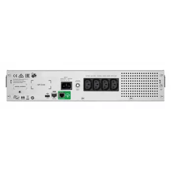 APC Smart-UPS C, Line Interactive, 1500VA, Rackmount 2U, 230V, 4x IEC C13 υποδοχές, SmartConnect Port, επικοινωνία USB και σειριακή, AVR, γραφικό LCD