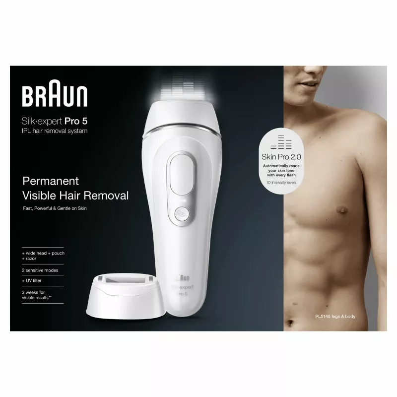 Αποτριχωτική συσκευή Braun Silk-expert Pro PL5145 IPL λευκό
