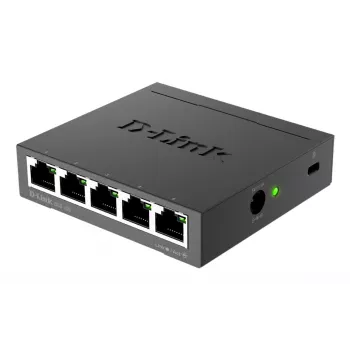 D-Link DGS-105 Unmanaged L2 Gigabit Ethernet (10/100/1000) Μαύρο