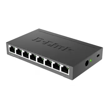 D-Link DGS-108 Unmanaged L2 Gigabit Ethernet (10/100/1000) μαύρο