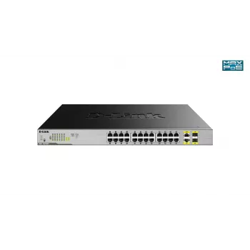 D-Link 24-Port Desktop Gigabit Unmanaged PoE Switch με 2 x 100/1000Mbps Combo-Ports