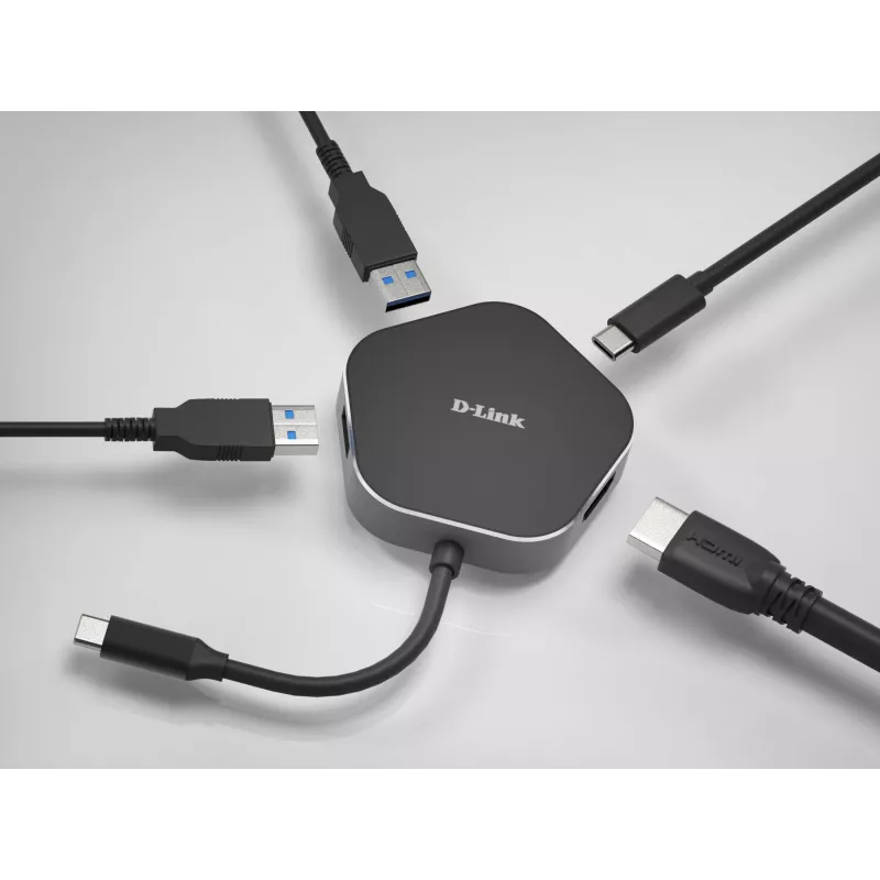 D-Link 4-in-1 USB-C Hub με HDMI και Power Delivery