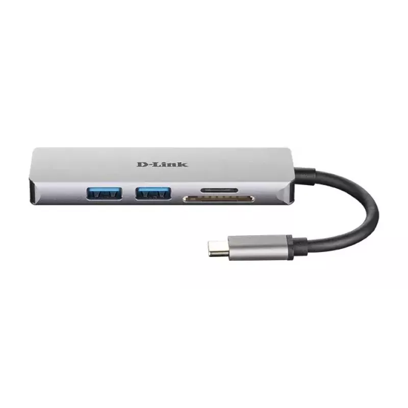 D-Link 5-in-1 USB-C Hub με HDMI και αναγνώστη καρτών SD/microSD