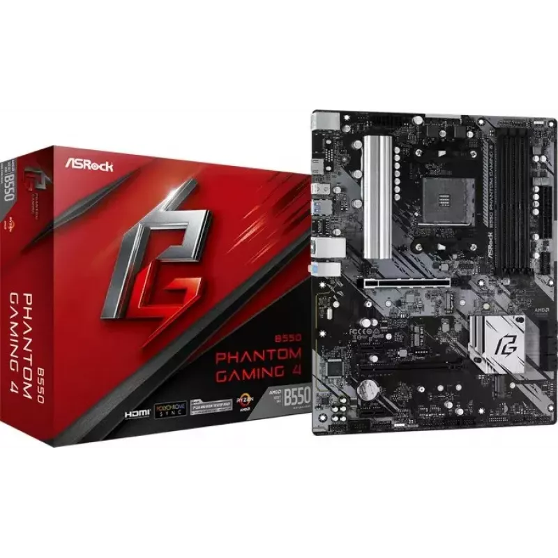 ASRock B550 Phantom Gaming 4 AMD B550 Υποδοχή AM4 ATX