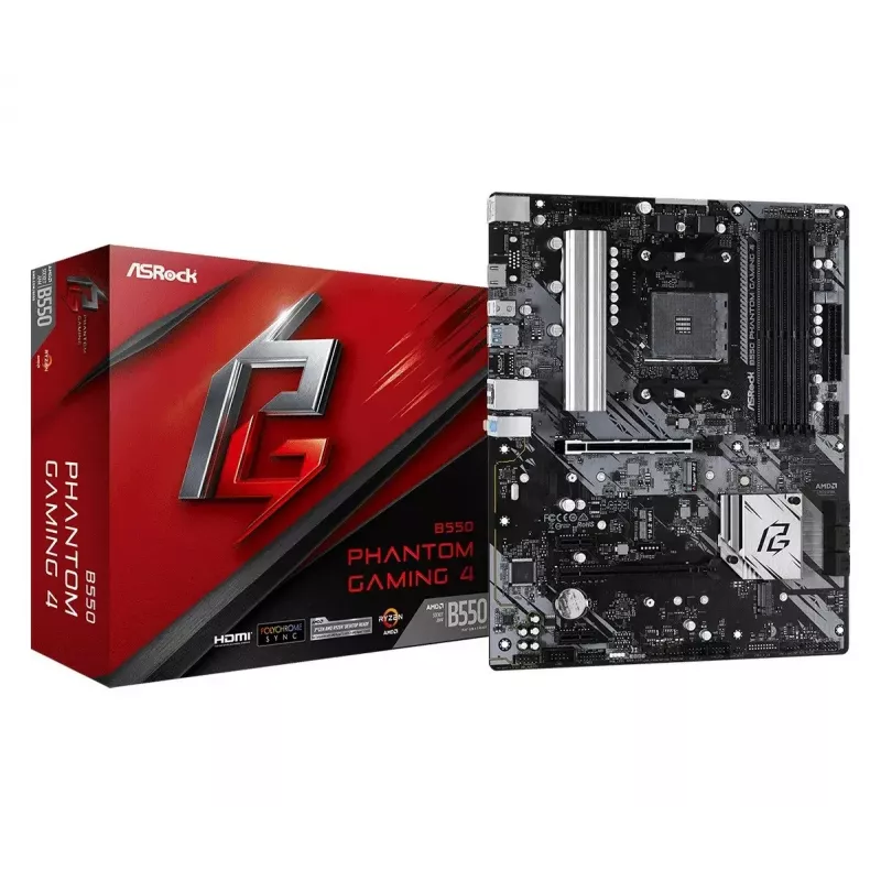 ASRock B550 Phantom Gaming 4 AMD B550 Υποδοχή AM4 ATX