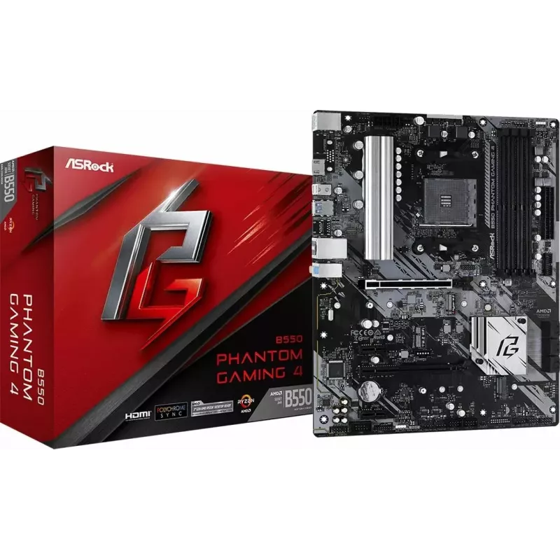 ASRock B550 Phantom Gaming 4 AMD B550 Υποδοχή AM4 ATX