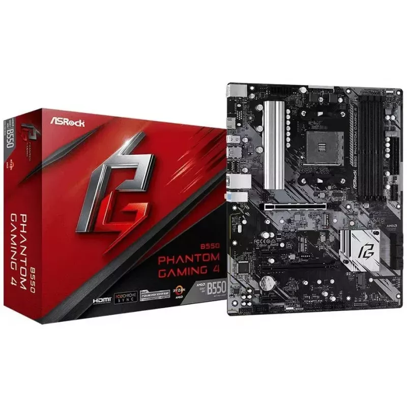 ASRock B550 Phantom Gaming 4 AMD B550 Υποδοχή AM4 ATX