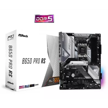 Μητρική ASRock B650 Pro RS — ATX, Υποδοχή AM5, AMD B650, DDR5, 4 DIMM, 128 GB, 2,5 Gb LAN, 1x M.2, HDMI, DisplayPort