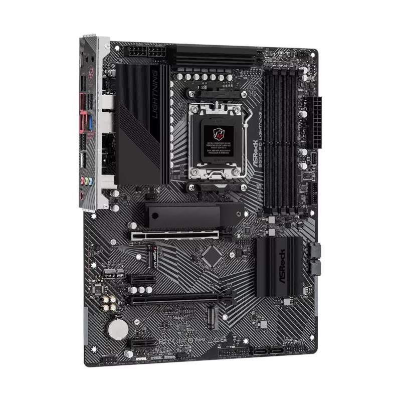 ASRock Μητρική B650 PG Lightning AM5 AMD B650 USB 3.2 SATA 3 7.1ch HD Audio ATX