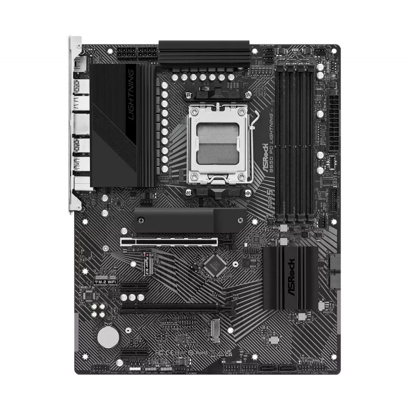 ASRock Μητρική B650 PG Lightning AM5 AMD B650 USB 3.2 SATA 3 7.1ch HD Audio ATX