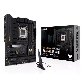 Μητρική ASUS TUF GAMING B650-PLUS WIFI — AMD B650, Socket AM5, ATX, DDR5, 4 DIMM, Wi‑Fi 6, 2.5Gb LAN, 3x M.2