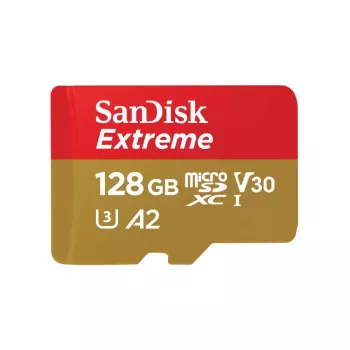 WESTERN DIGITAL Extreme Micro SDXC 128 GB + αντάπτορας SD 190 MB/s 90 MB/s A2 C10 V30 UHS-I U3