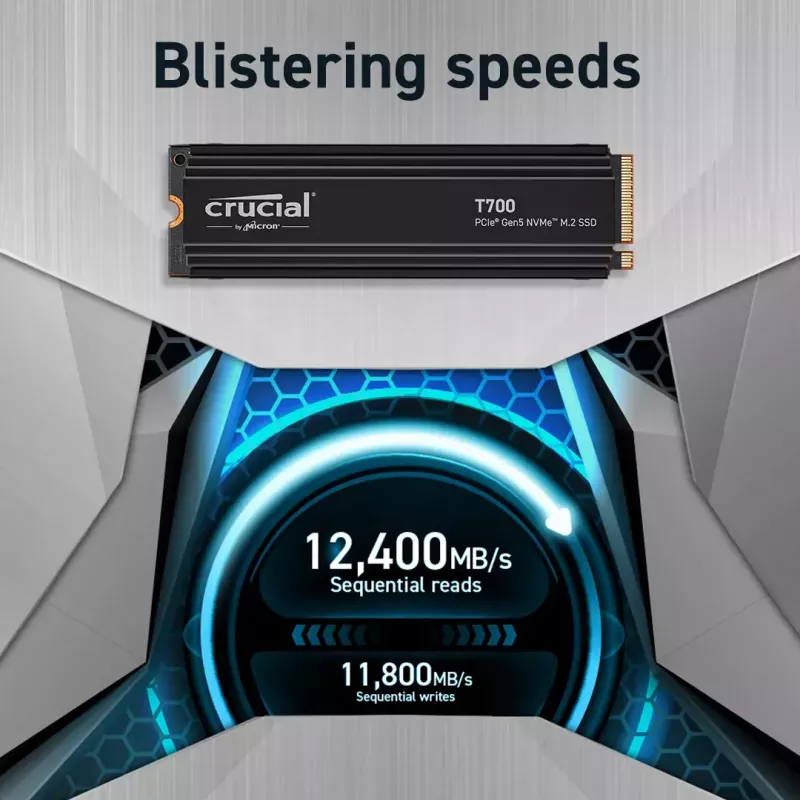 Μονάδα SSD Crucial 2TB M.2 PCIe Gen5 CT2000T700SSD3