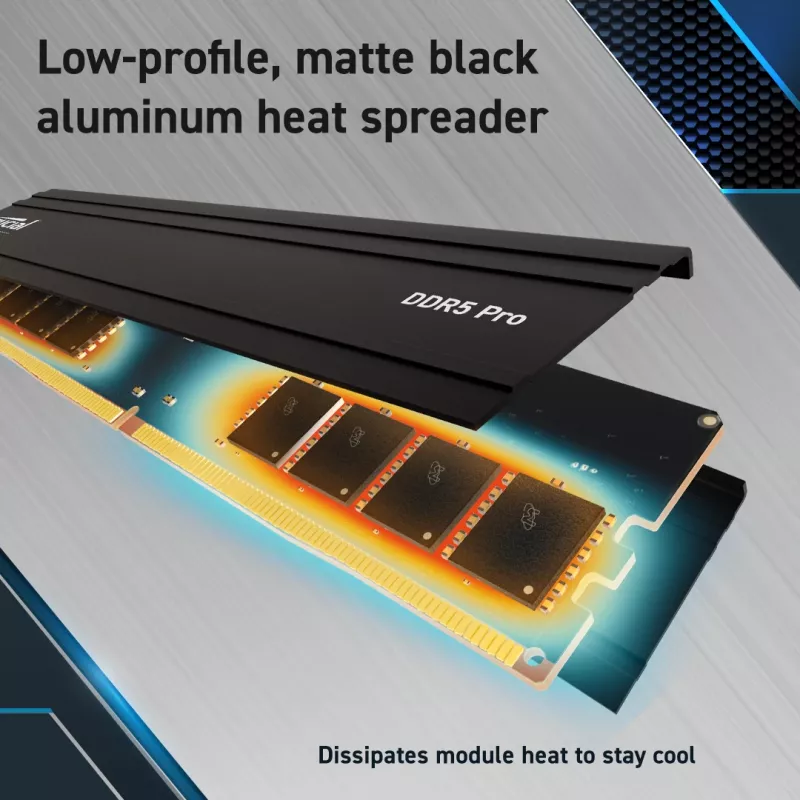 Crucial Pro - DDR5 - Μονάδα - 48 GB - DIMM 288-PIN Low Profile
