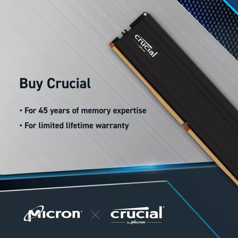 Crucial Pro - DDR5 - Μονάδα - 48 GB - DIMM 288-PIN Low Profile