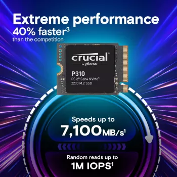 Μονάδα SSD Crucial 2TB M.2 PCIe Gen4 NVMe P310