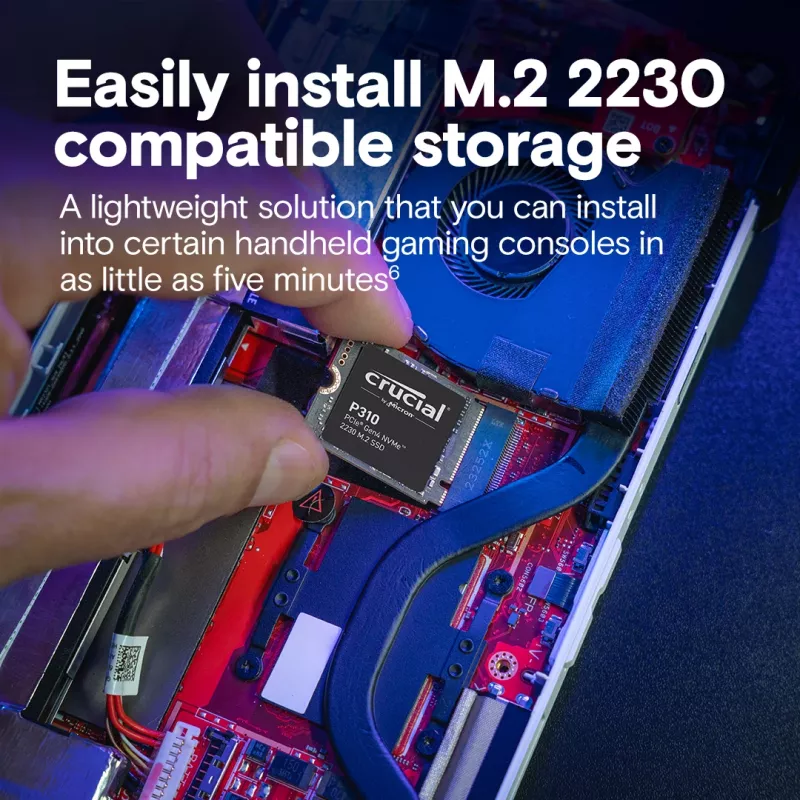 Μονάδα SSD Crucial 2TB M.2 PCIe Gen4 NVMe P310